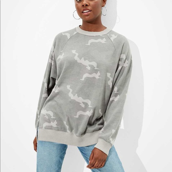 ae forever oversized crew neck sweatshirt
